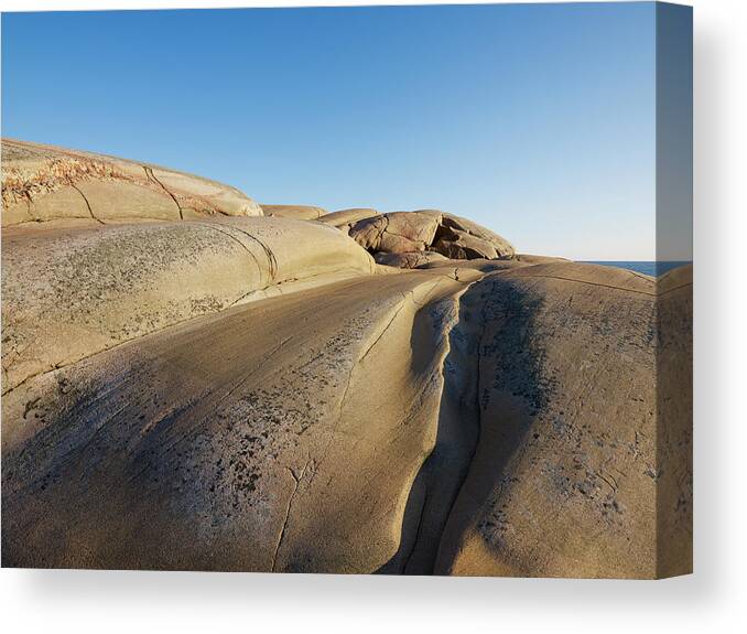 Scenics Canvas Print featuring the photograph View Of Rocky Coastline #1 by Johner Images