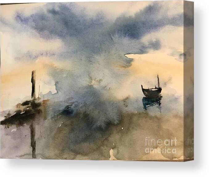 1902019 Canvas Print featuring the painting 1902019 by Han in Huang wong