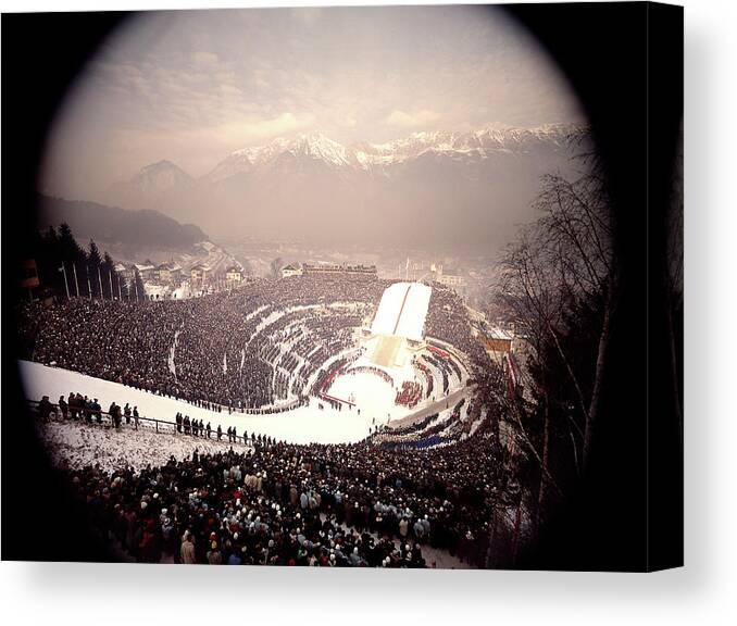 Olympics Canvas Print featuring the photograph 1964 Winter Olympic Games by Ralph Crane