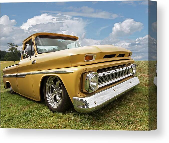 Chevrolet Truck Canvas Print featuring the photograph 1965 Chevy C10 Truck by Gill Billington
