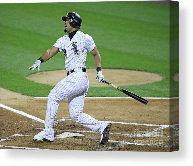 People Canvas Print featuring the photograph Los Angeles Angels Of Anaheim V Chicago #2 by Jonathan Daniel