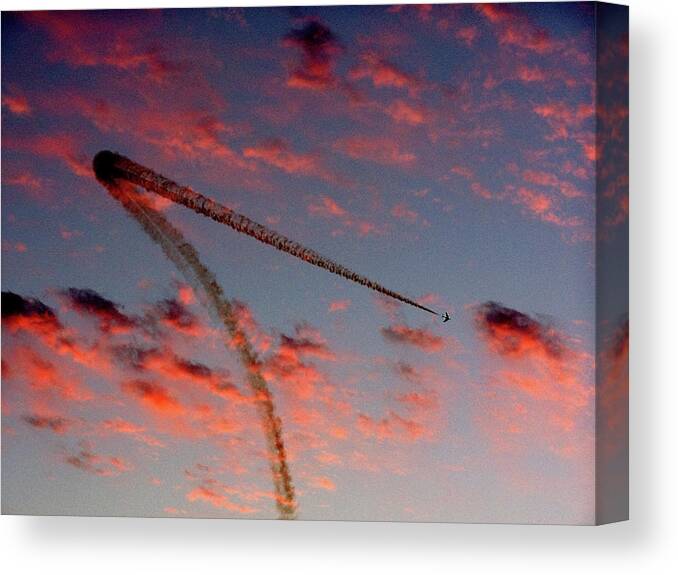 Outdoors Canvas Print featuring the photograph Smoke On #2 by Jim Mckinley