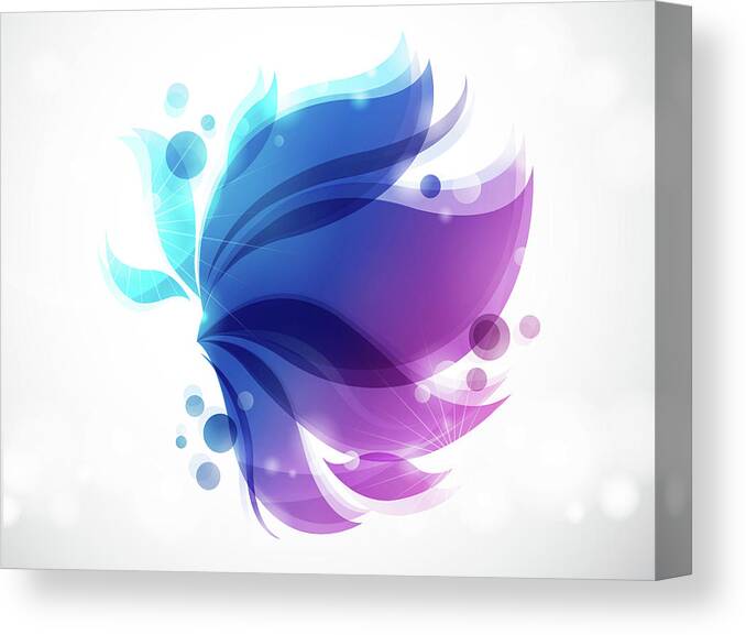 Cut Out Canvas Print featuring the digital art Close-up Of Design #24 by Eastnine Inc.