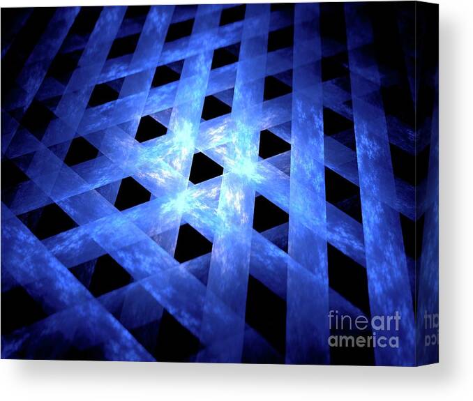 Technology Canvas Print featuring the photograph Abstract Illustration #275 by Sakkmesterke/science Photo Library