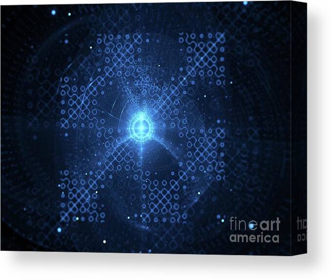 Processor Canvas Print featuring the photograph Quantum Processor #3 by Sakkmesterke/science Photo Library