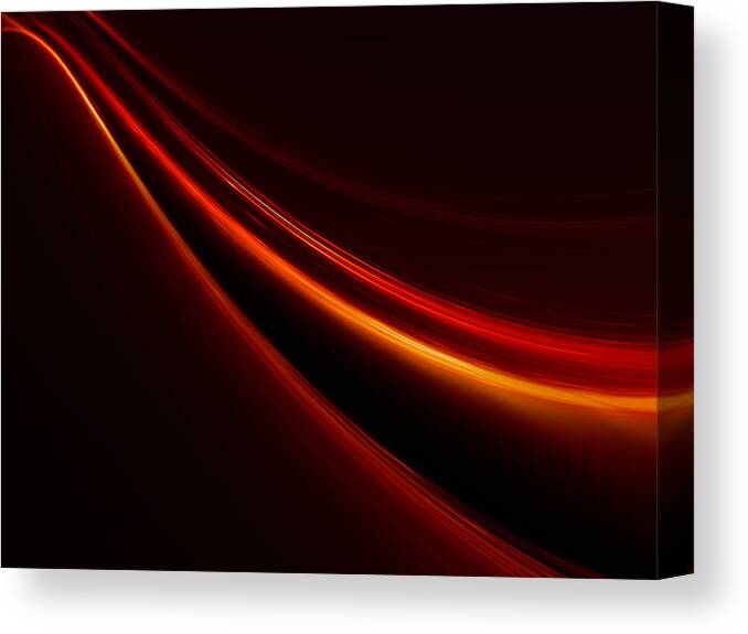 Three Dimensional Canvas Print featuring the photograph Abstract Light Background #4 by Nadla
