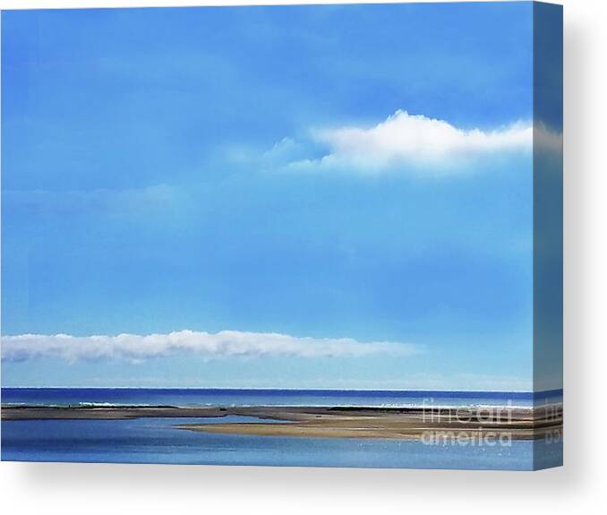 Abstract Canvas Print featuring the photograph A Perfect Beach Day by Sharon Williams Eng