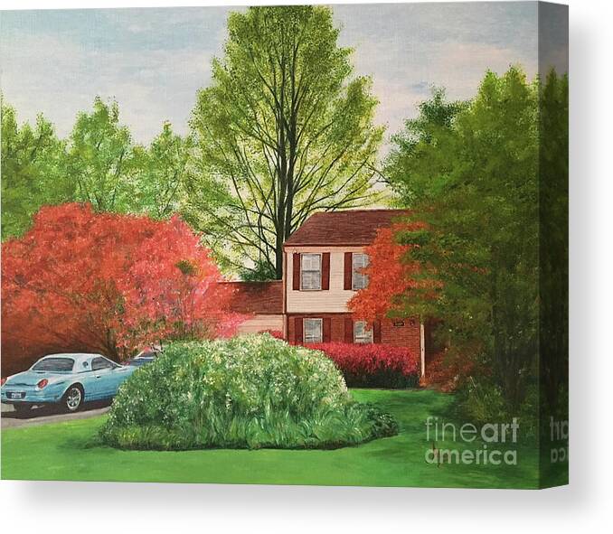 Spring Canvas Print featuring the painting Amy's Spring by Aicy Karbstein