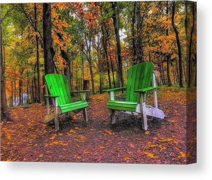  Canvas Print featuring the photograph Autumn Getaway by Jack Wilson