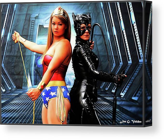 Wonder Canvas Print featuring the photograph Back To Back by Jon Volden