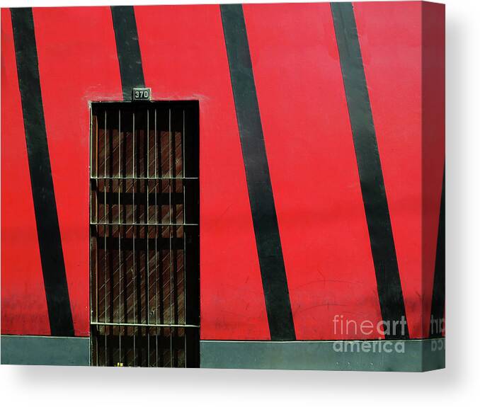 Door Canvas Print featuring the photograph Bars and Stripes by Rick Locke - Out of the Corner of My Eye