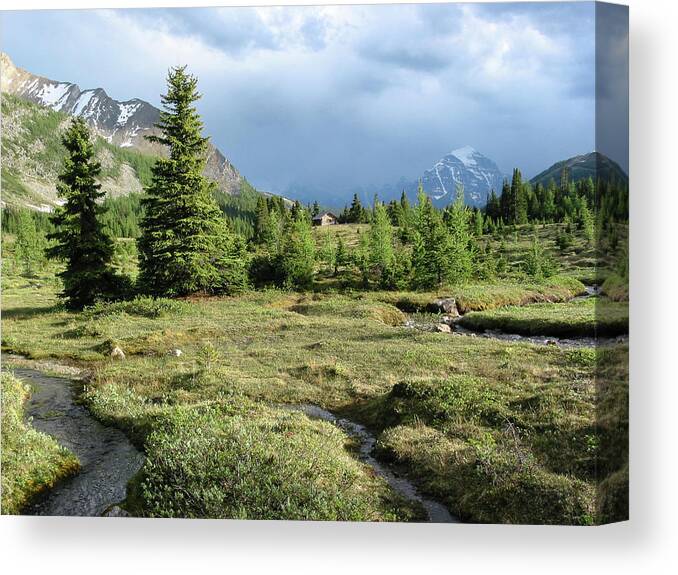 Scenics Canvas Print featuring the photograph Boulder Pass Skoki - Banff National Park by Marc Shandro