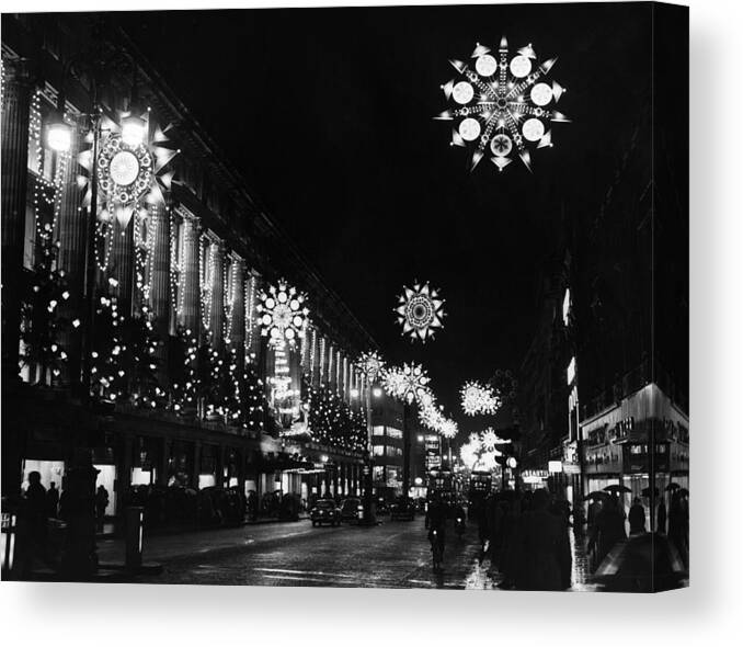 Holiday Canvas Print featuring the photograph Christmas Lights by William Vanderson