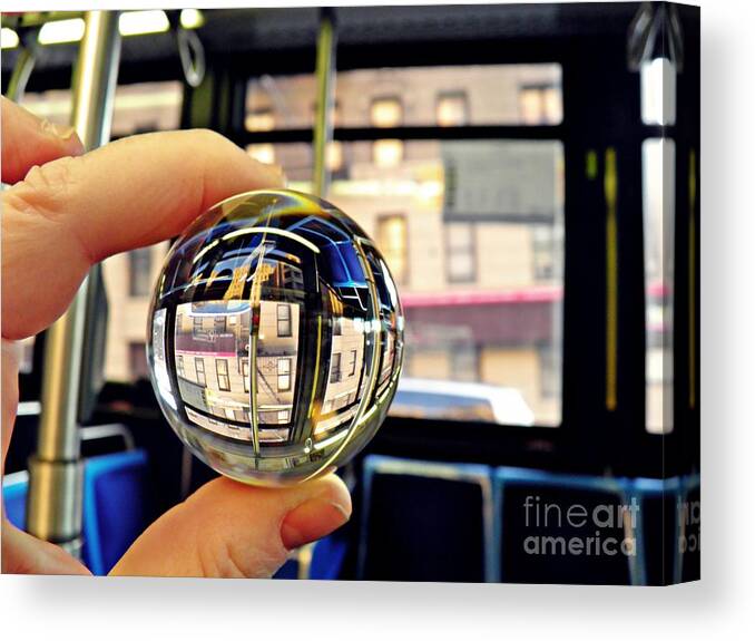 Crystal Canvas Print featuring the photograph Crystal Ball Project 64 by Sarah Loft