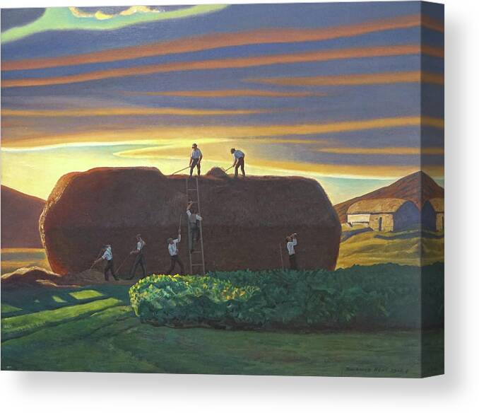 Ireland Canvas Print featuring the painting Dan Wards Stack Ireland by Rockwell Kent