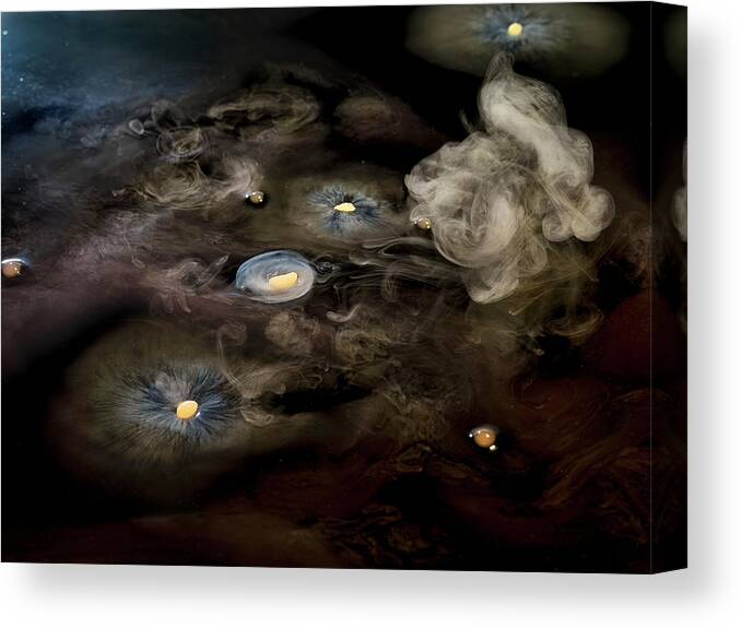 Art Canvas Print featuring the photograph Dry Ice And Smoke by Jonathan Knowles