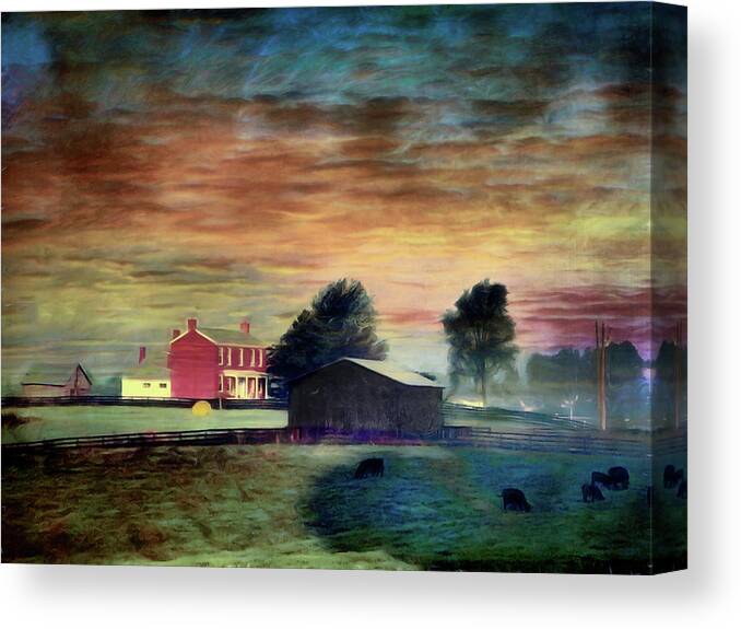  Canvas Print featuring the photograph Eastern Kentucky Farm by Jack Wilson