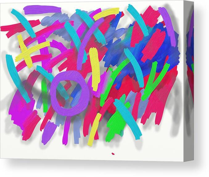 Floating Canvas Print featuring the digital art Floating Color by Joe Roache