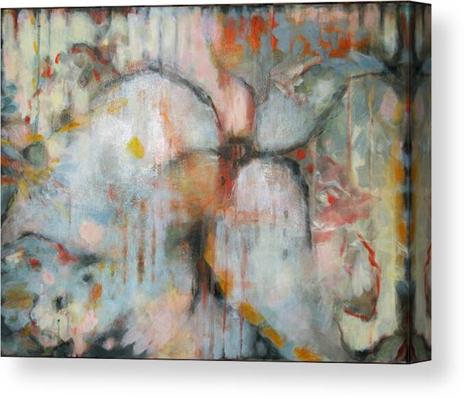 Flower Canvas Print featuring the painting Flower Dream II by Janet Zoya
