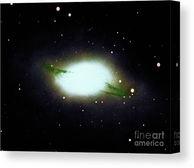 Galaxy Canvas Print featuring the photograph Galaxy Ngc 4753 by National Optical Astronomy Observatories/science Photo Library