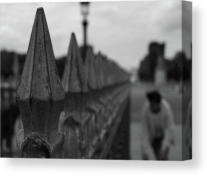 Gate Canvas Print featuring the photograph Gate, person by Edward Lee