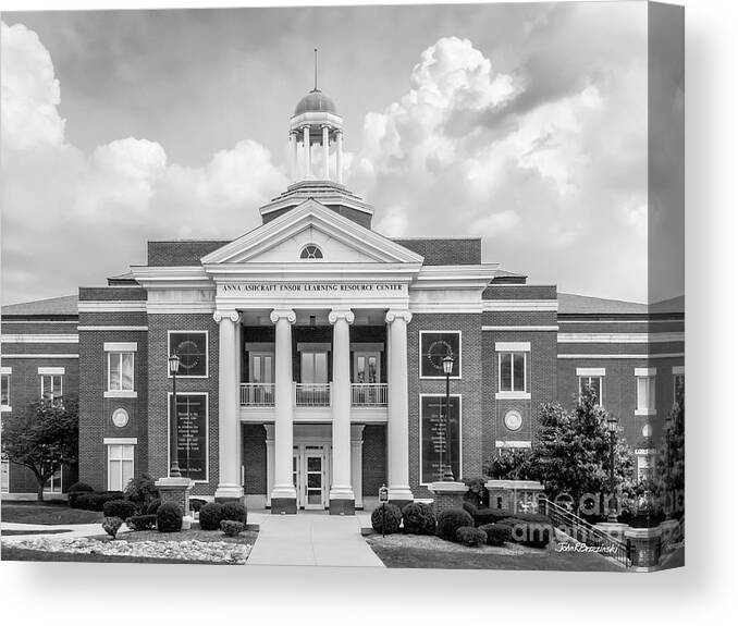 Georgetown College Canvas Print featuring the photograph Georgetown College Ensor Learning Resource Center by University Icons