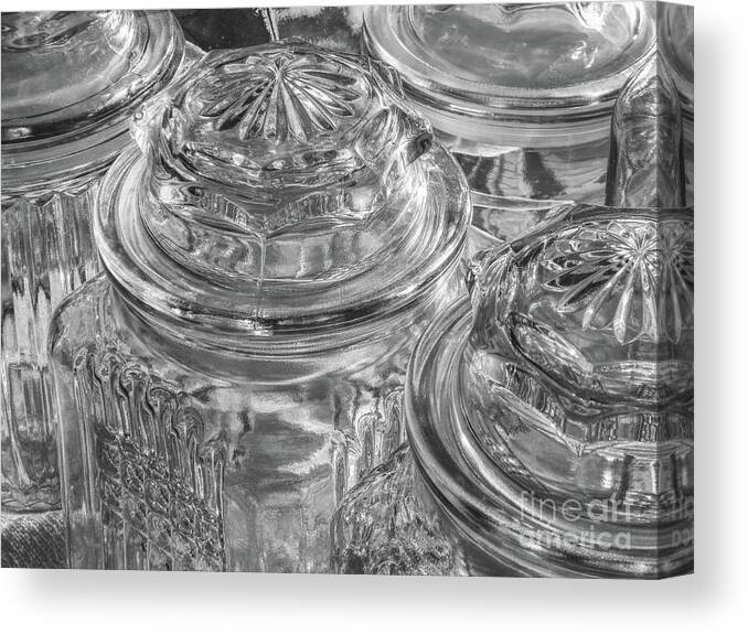 Photography Canvas Print featuring the photograph Glass Jars by Phil Perkins