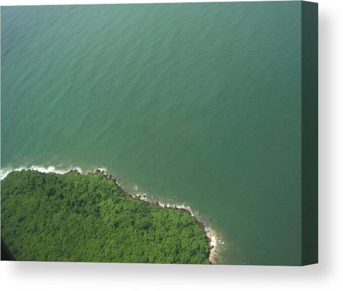 Tranquility Canvas Print featuring the photograph Goa As Seen From The Sky by Udoy Bhaskar Borah