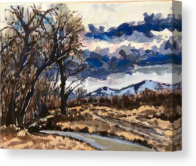  Boise Canvas Print featuring the painting Greenbelt Study #4 by Les Herman