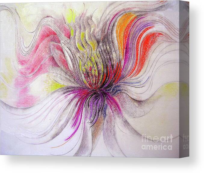 Flying Canvas Print featuring the mixed media Joy by Rosanne Licciardi