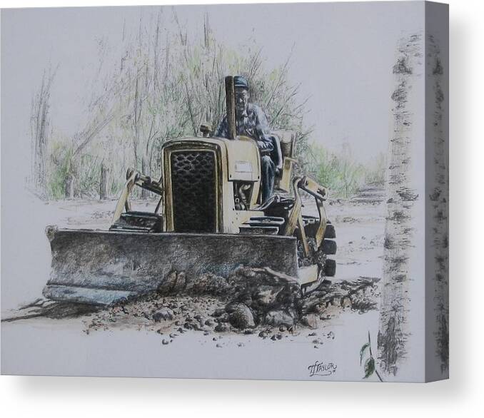 Labour Of Love Canvas Print featuring the painting Labour of Love by Tammy Taylor
