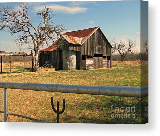 Nieves Nitta Canvas Print featuring the photograph Loving Ranch - Brand Pride by Nieves Nitta