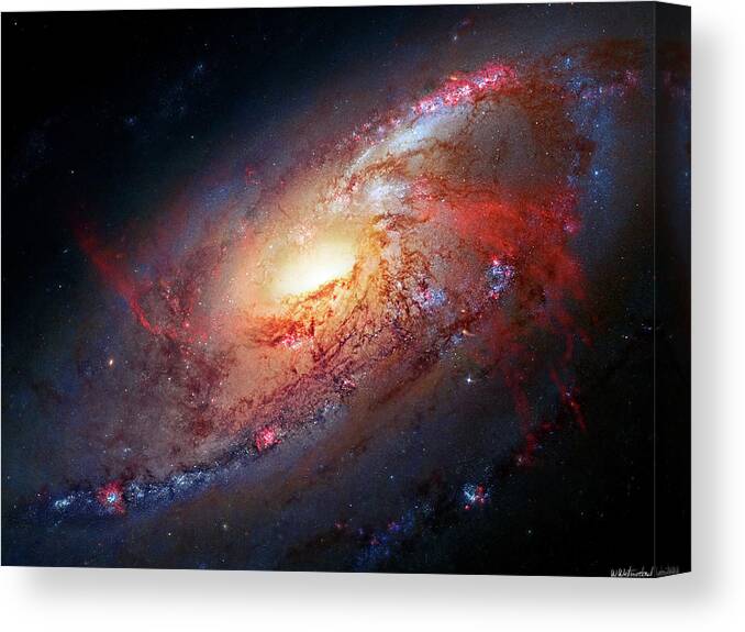 M 106 Canvas Print featuring the photograph M 106 by Weston Westmoreland