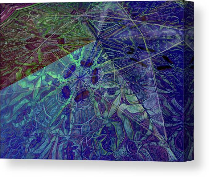 Five Sided Canvas Print featuring the painting Organica 2 by Jeremy Robinson