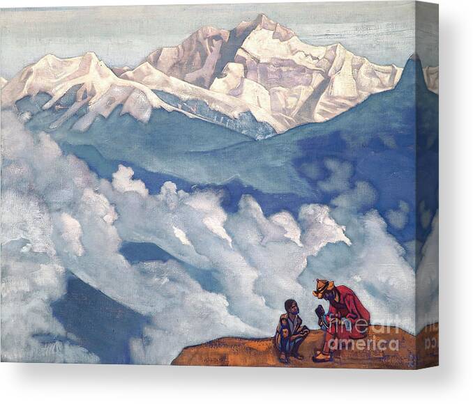 Himalayas Canvas Print featuring the drawing Pearl Of Searching, 1924. Artist by Heritage Images