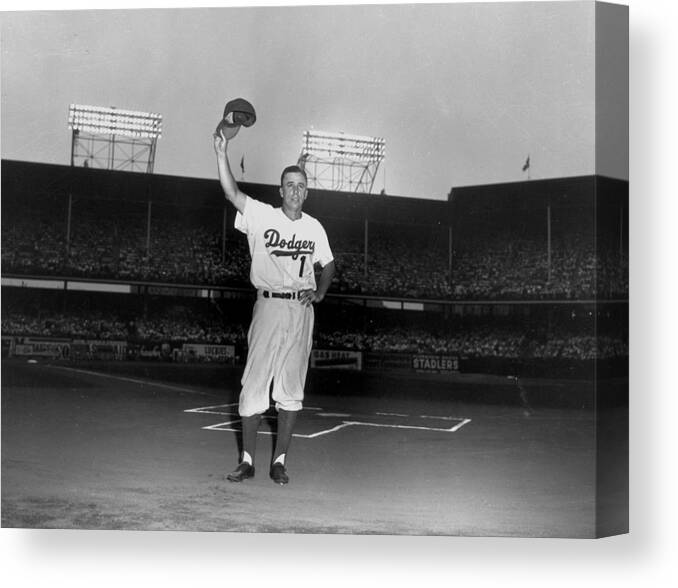 Pee Wee Reese Waves To Fans During Pee Canvas Print / Canvas Art by New  York Daily News Archive 