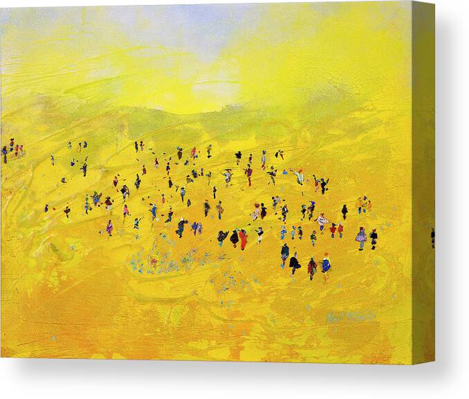 Paint Canvas Print featuring the painting Prairie Gathering by Neil McBride
