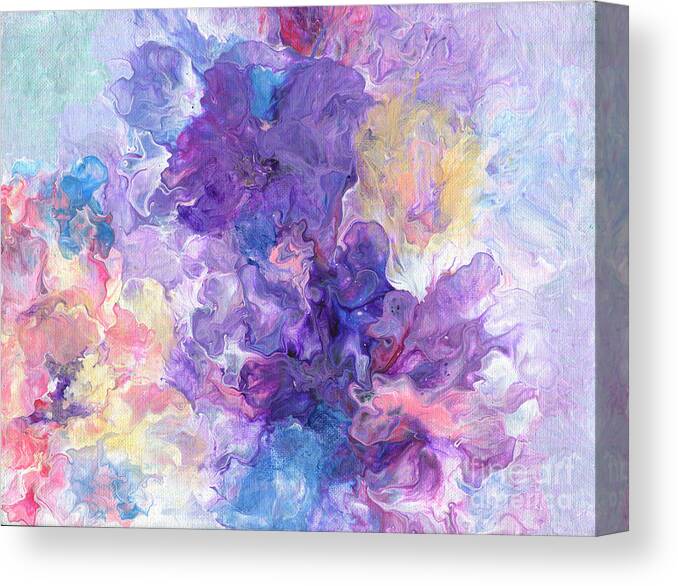 Purple Passion Canvas Print featuring the painting Purple Passion by Marlene Book