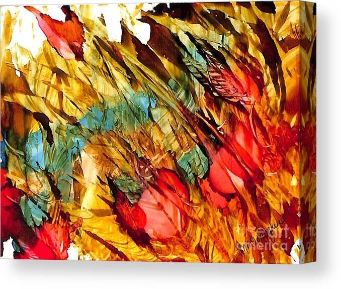 Art For Designers Canvas Print featuring the painting Radish Patch painting by Patty Donoghue