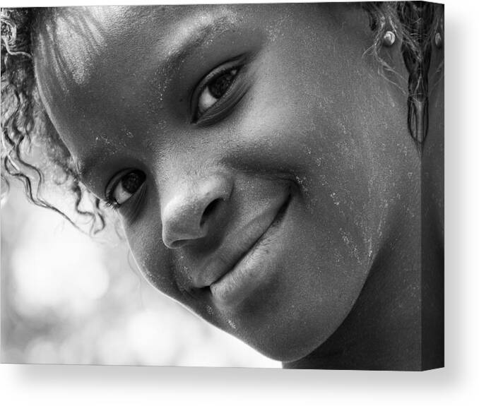 Smile Canvas Print featuring the photograph Salty Smile by Nicolau Wallenstein