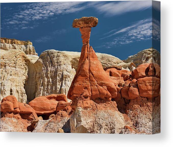 Balance Canvas Print featuring the photograph Sandstone Erosion by Leland D Howard