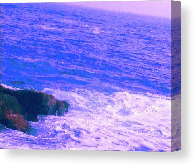 Photo Stream Canvas Print featuring the photograph Sea Foam by Debra Grace Addison