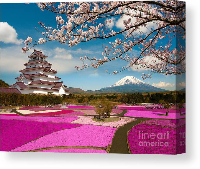Chiba Canvas Print featuring the photograph Spring Season In Japan by Krishna.wu