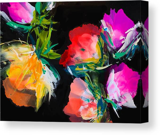 Floral Canvas Print featuring the painting Sweet Stuff by Bonny Butler