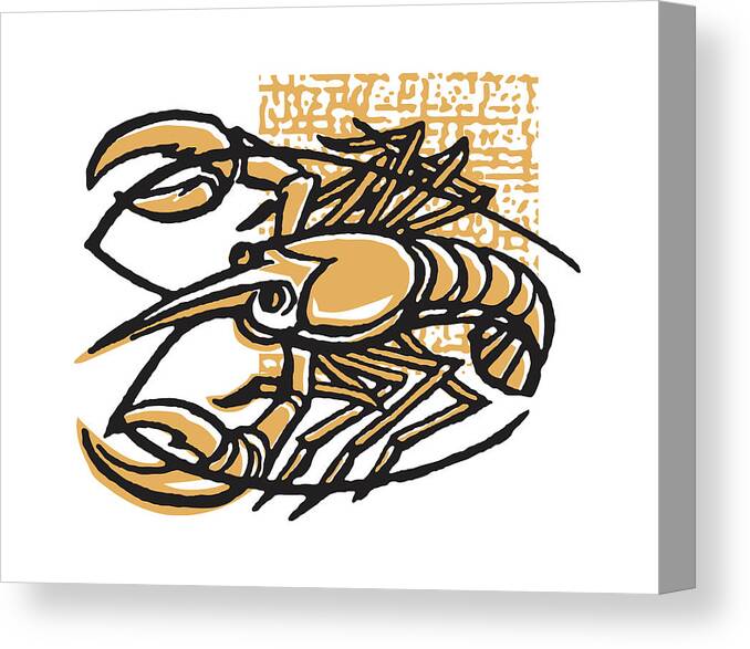 Campy Canvas Print featuring the drawing The Crab of the Cancer Sign by CSA Images