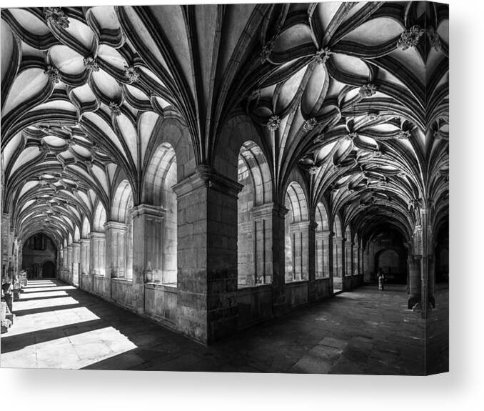 Architecture Canvas Print featuring the photograph The Flowery Cloister by Fernando Silveira