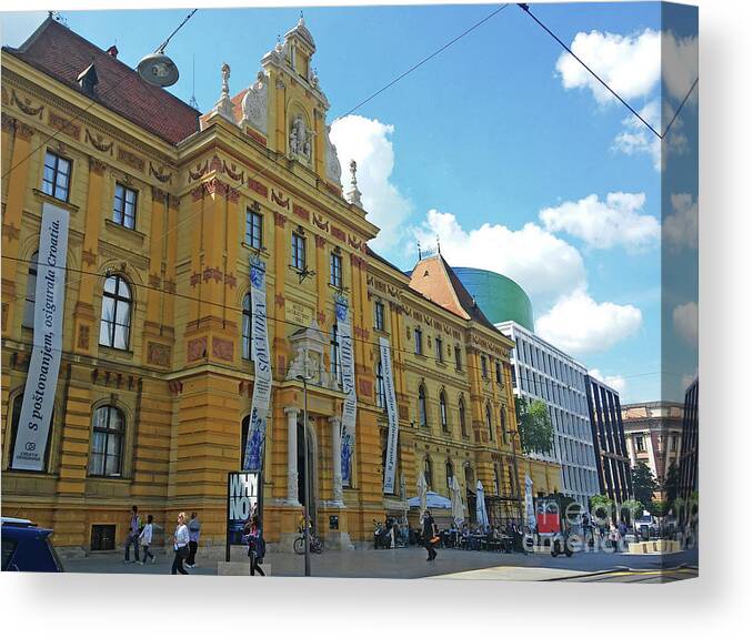 Museum Canvas Print featuring the photograph The Museum Of Arts And Crafts - Zagreb, Croatia by Jasna Dragun