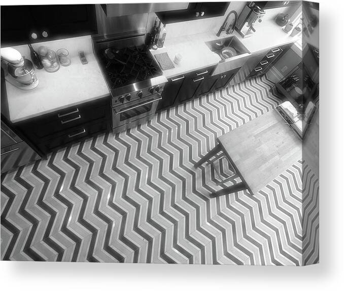 Tile Floor Canvas Print featuring the photograph Tile Floor San Francisco by John Parulis