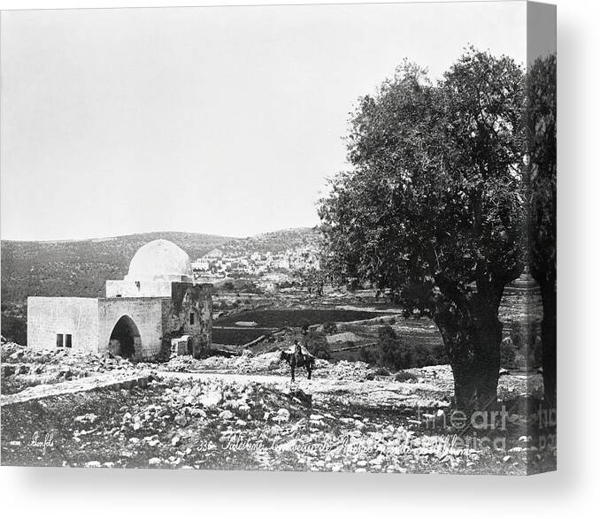 People Canvas Print featuring the photograph Tomb Of Rachel by Bettmann