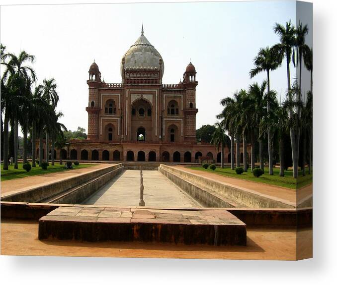 Tranquility Canvas Print featuring the photograph Tomb Story by Nandagopal Rajan